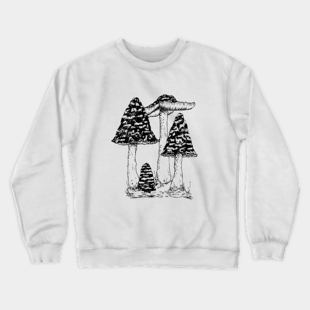 Goblincore  Dark Mushroom Aesthetic Crewneck Sweatshirt by Hiep Nghia